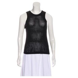 A.L.C. Black Sleeveless Knit Top Size: S